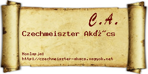 Czechmeiszter Akács névjegykártya